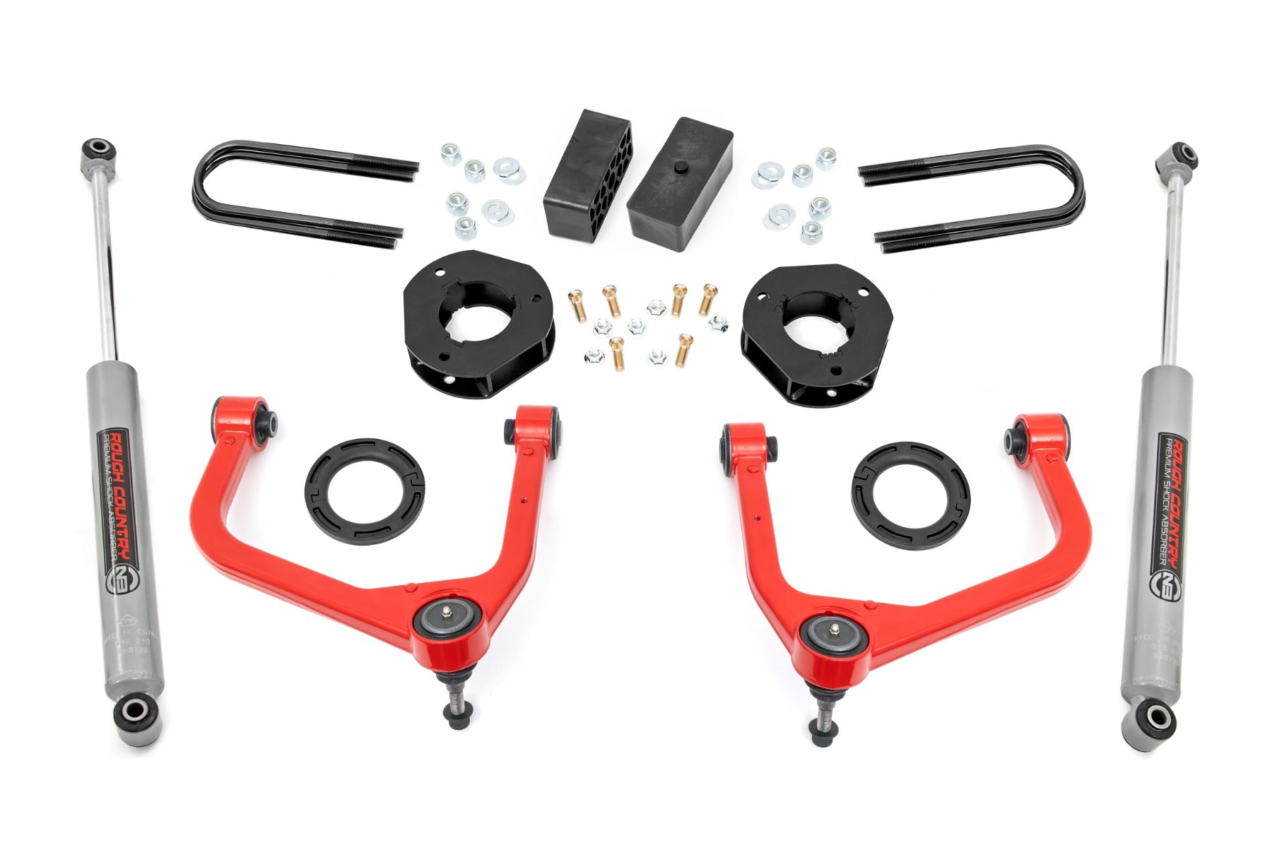 3.5 Inch Lift Kit | Mono Leaf Rear | GMC Sierra 1500 2WD/4WD (2019-2025 & Classic)