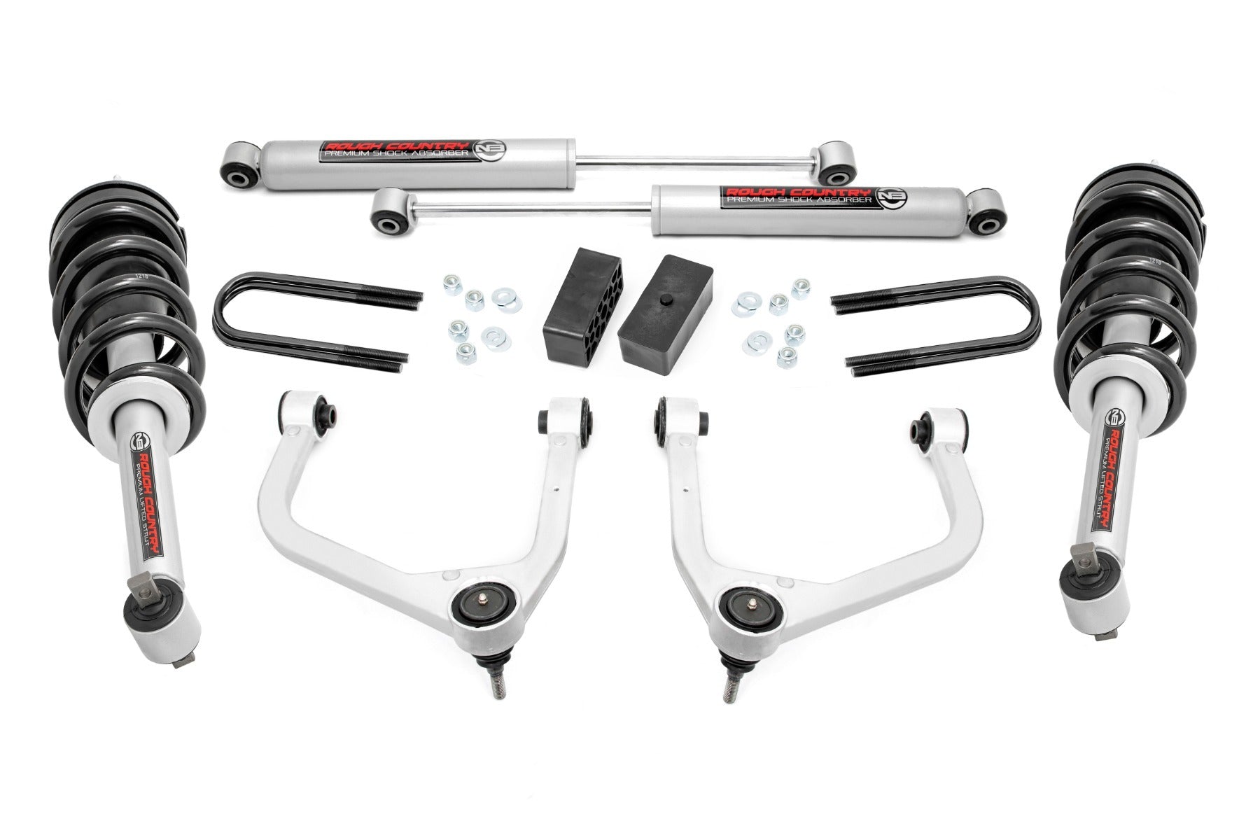 3.5 Inch Lift Kit | Mono Leaf Rear | N3 Struts | GMC Sierra 1500 2WD/4WD (2025)