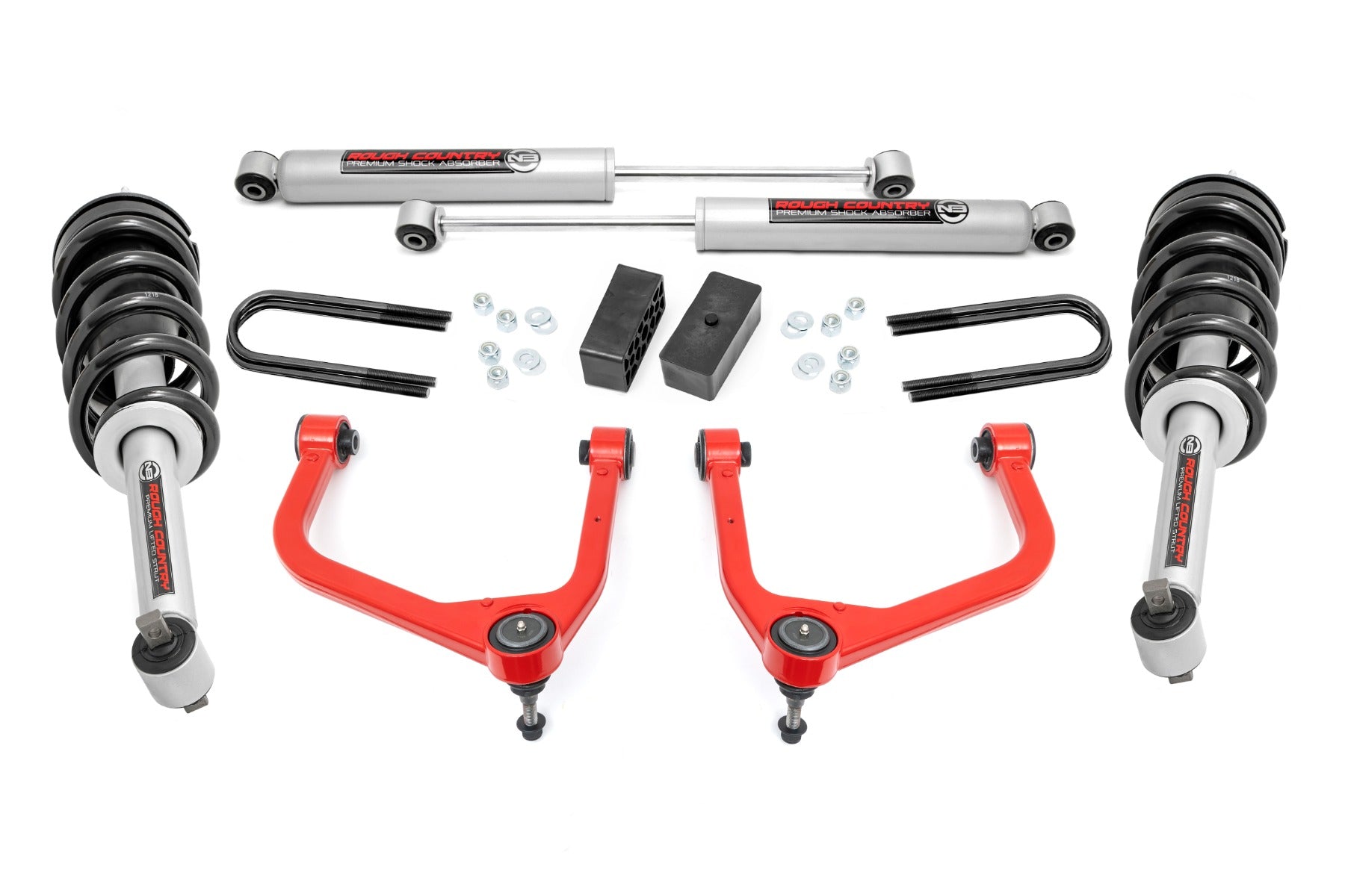 3.5 Inch Lift Kit | Mono Leaf Rear | N3 Struts | GMC Sierra 1500 2WD/4WD (2025)