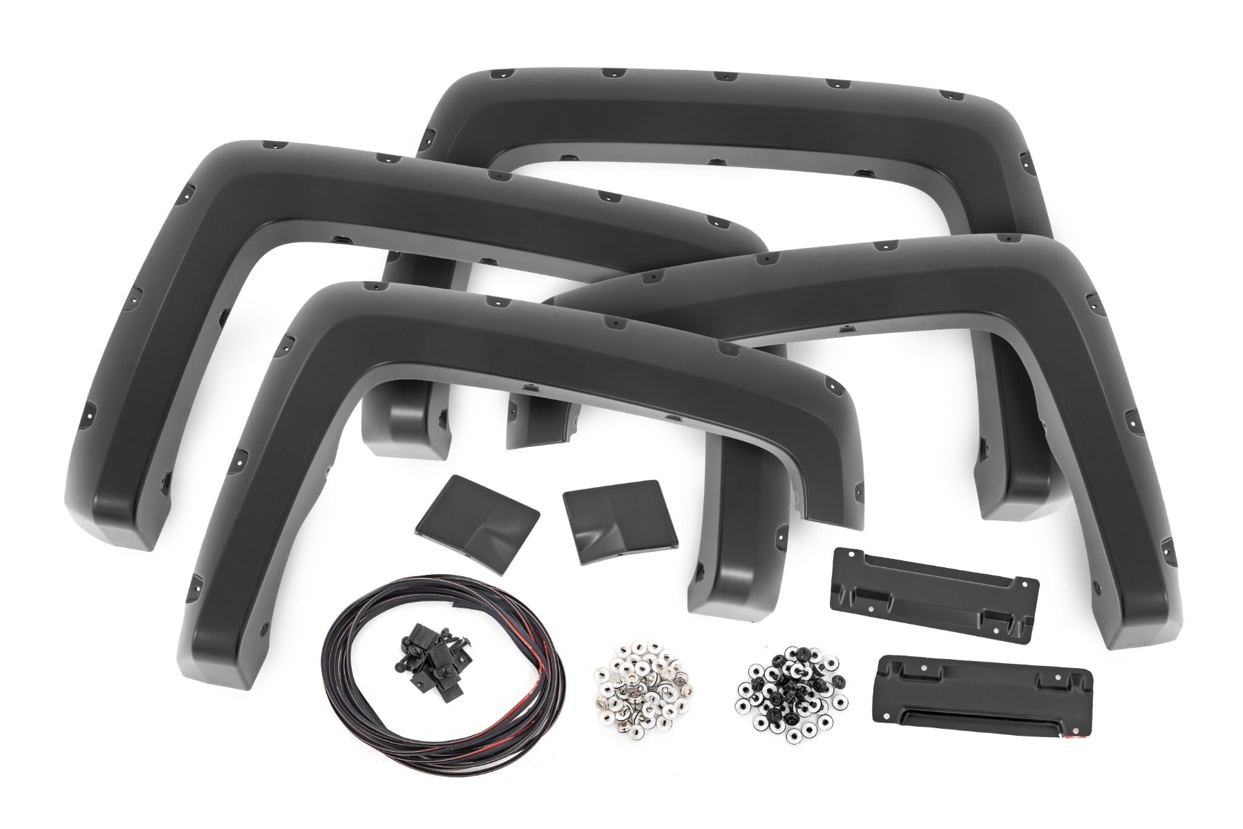 Pocket Fender Flares | 6'7" & 8' Bed | GJI Shadow Gray | Chevy Silverado 1500 (14-18)/2500HD