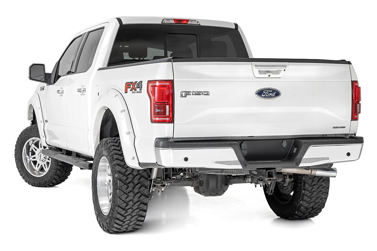 Oval Nerf Step | Crew Cab | Black | Ford F-150/Lightning/F-250/F-350/Raptor (15-25)