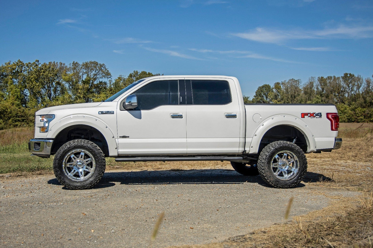 Oval Nerf Step | Crew Cab | Black | Ford F-150/Lightning/F-250/F-350/Raptor (15-25)