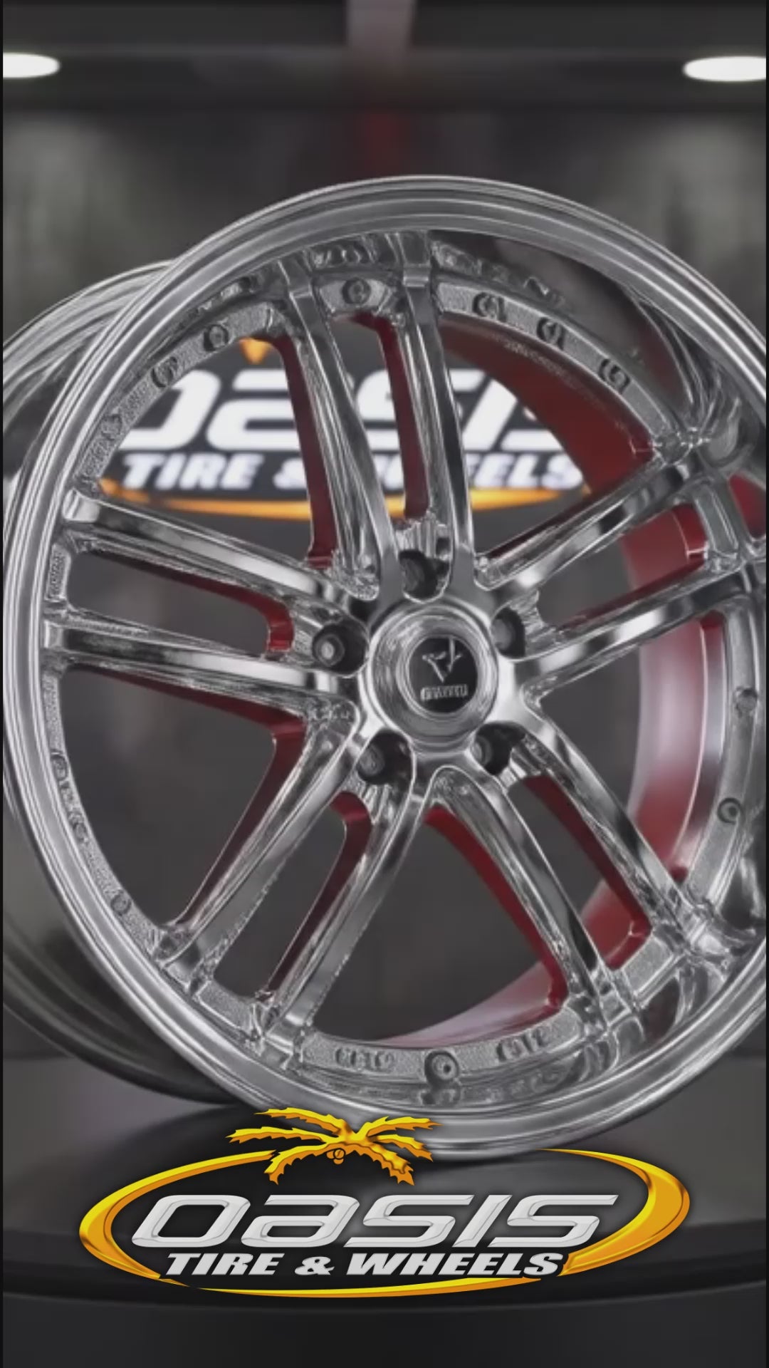 18X8 5-114.3/5-4.50/5-115 1 5.26 72.69 RESTO MAVERICK MILLED WINDOW CHROME PLATED