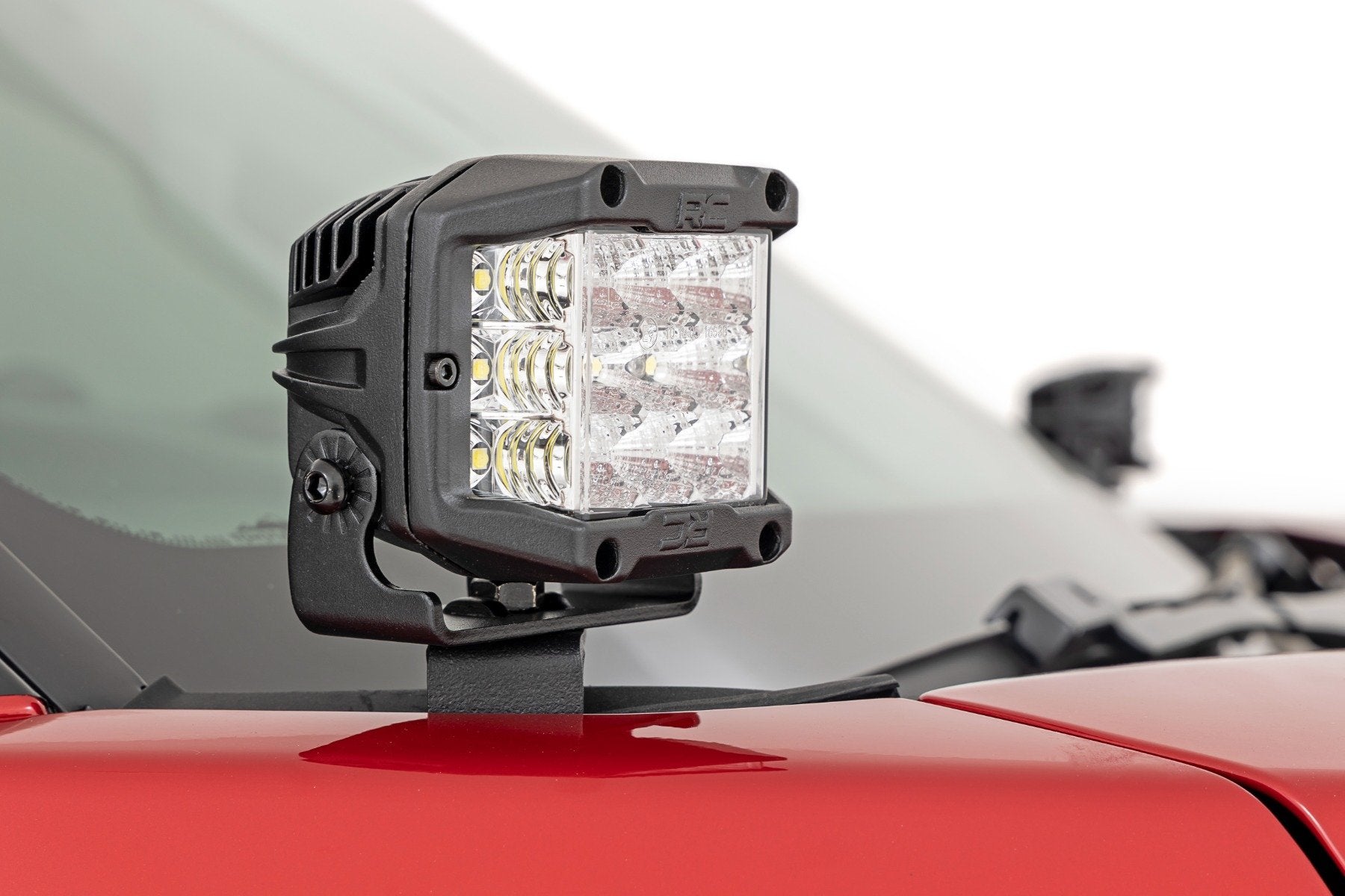 LED Light Kit | Ditch Mount | 2" Black Pair | Flood | Toyota Tundra (22-25)