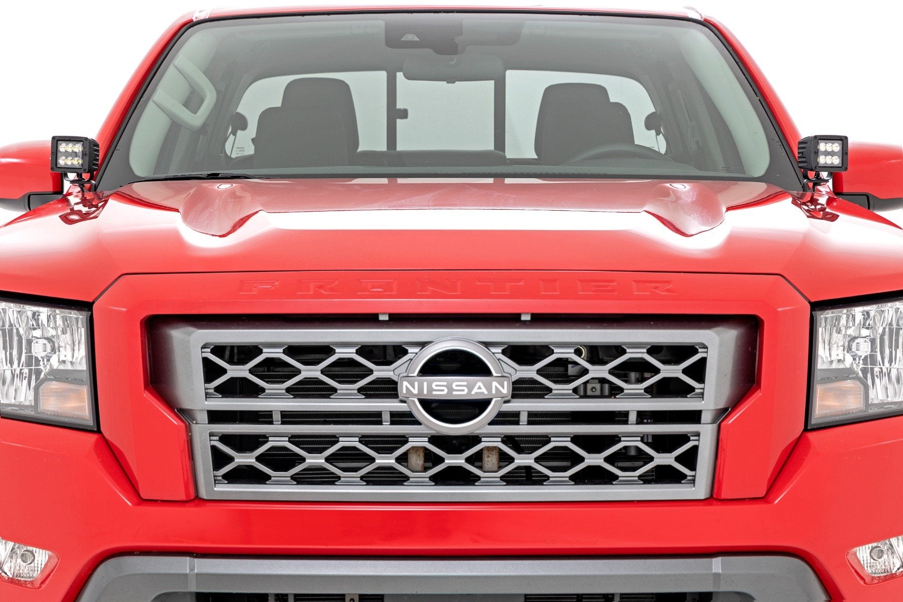 LED Light Kit | Ditch Mount | 2" Black Pair | Amber DRL | Nissan Frontier (22-25)