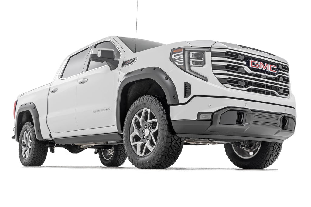 Pocket Fender Flares | GCI Carbon Black | GMC Sierra 1500 2WD/4WD (2019-2025 & Classic)