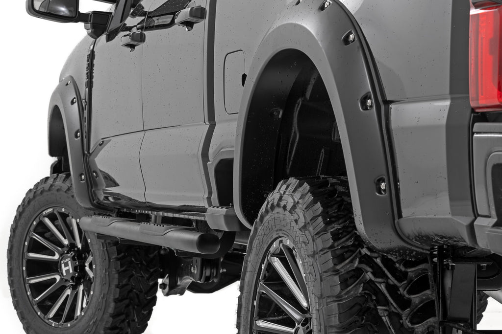 Pocket Fender Flares | JS Iconic Silver | Ford F-250/F-350 Super Duty (23-25)