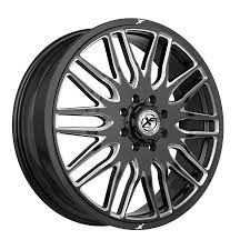 240F228258110GBML XF Off-Road XF-240 Dually Front 22x8.25 8x165.1 +110 Cb 121.3 Gloss Black & Milled