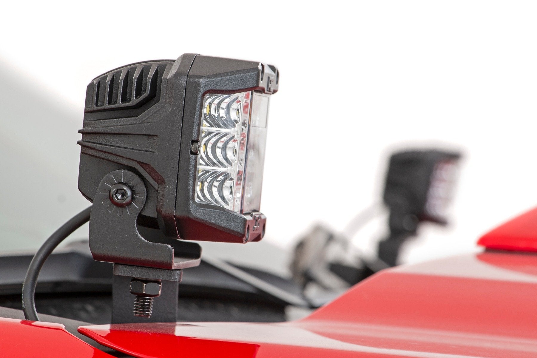 LED Light Kit | Ditch Mount | 2" Black Pair | White DRL | Chevy Silverado 1500 (19-24)