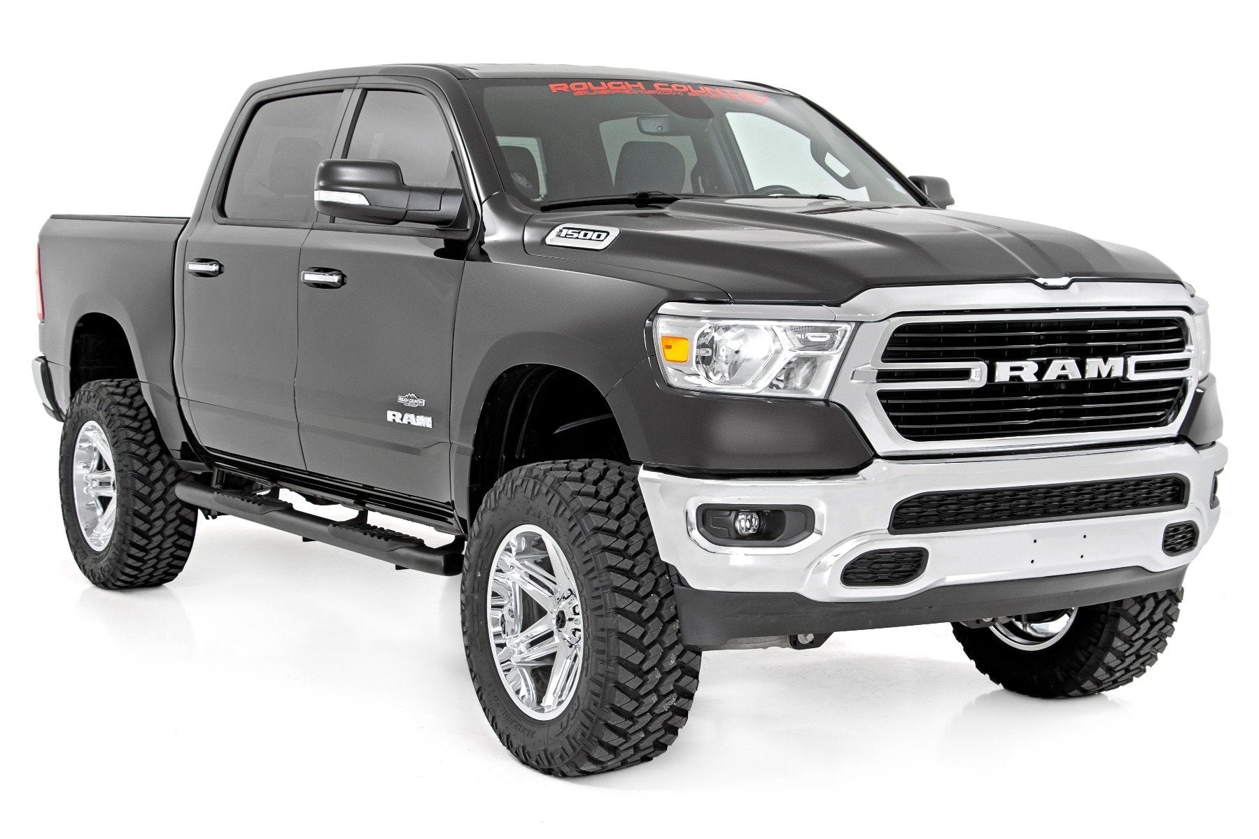 Oval Nerf Step | Crew Cab | Black | Ram 1500 (19-25)/1500 TRX (21-24) 