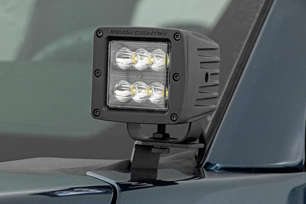 LED Light Kit | Ditch | 2" Black Pair | Amber DRL | Ford F-150 (15-25)/F-150 Lightning (22-25) 