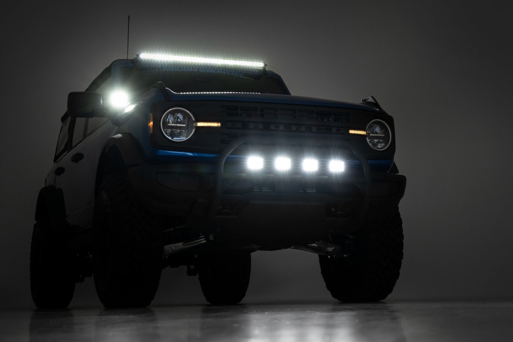 LED Light Kit | Upper Windshield | 40" Black Single Row | Ford Bronco (21-25)