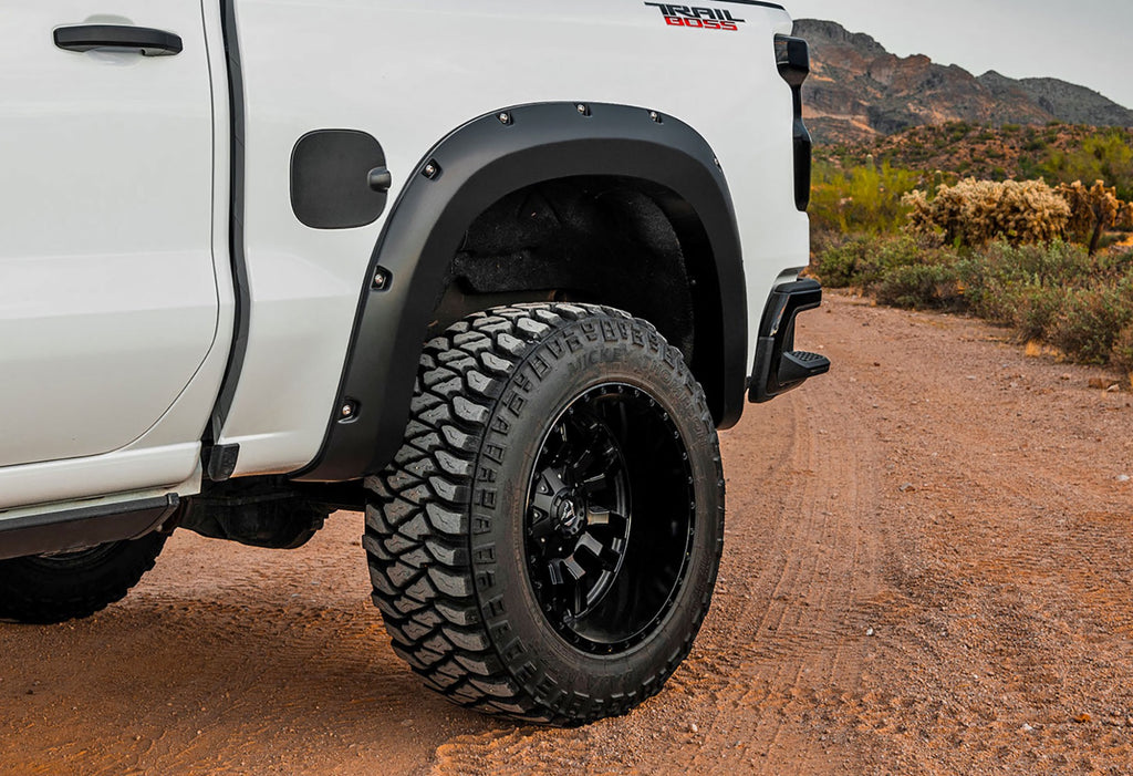 Pocket Fender Flares | GXG Tungsten | Chevy Silverado 1500 2WD/4WD (19-21)