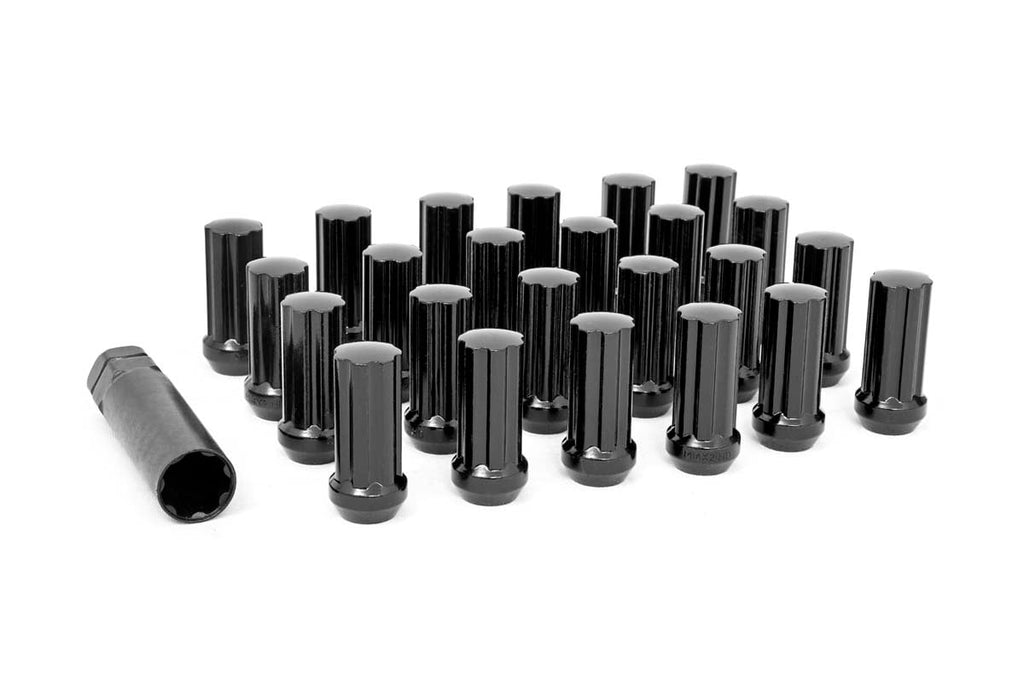 M12 x 1.25 Lug Nut Set of 24 | Black