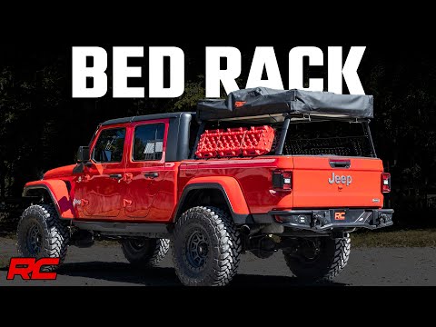 Bed Rack | Half Rack | Aluminum | Jeep Gladiator JT 4WD (2020-2025) - Video