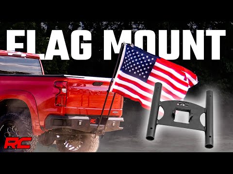Flag Pole Holder | Dual | 2 Inch Hitch | w/ Flag Poles - Video