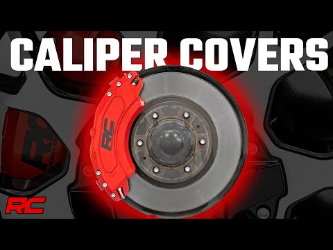 Caliper Covers | Rear | Red | Sport | Jeep Wrangler JL (21-24)/Wrangler Unlimited (18-25)  - Video