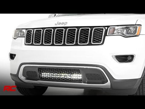 LED Light Kit | Bumper Mount | 20" Chrome Dual Row | Amber DRL | Jeep Grand Cherokee WK2 (11-20) - Video