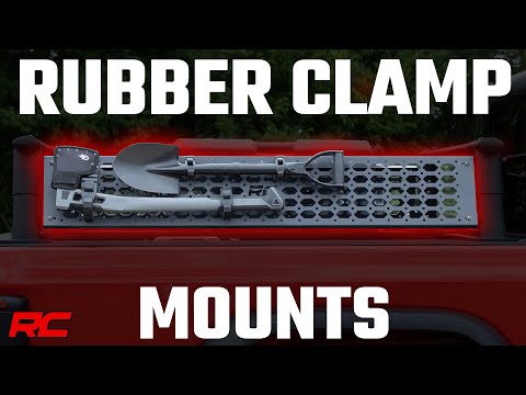 Rubber Molle Panel Clamp Kit | Universal | 2 3/4" - 3 1/4" | 1-Clamp - Video