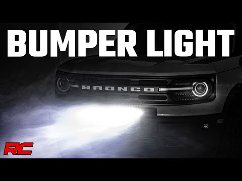 LED Light Kit | Bumper Mount | 20" Black Single Row | White DRL | Ford Bronco Sport (21-25) - Video