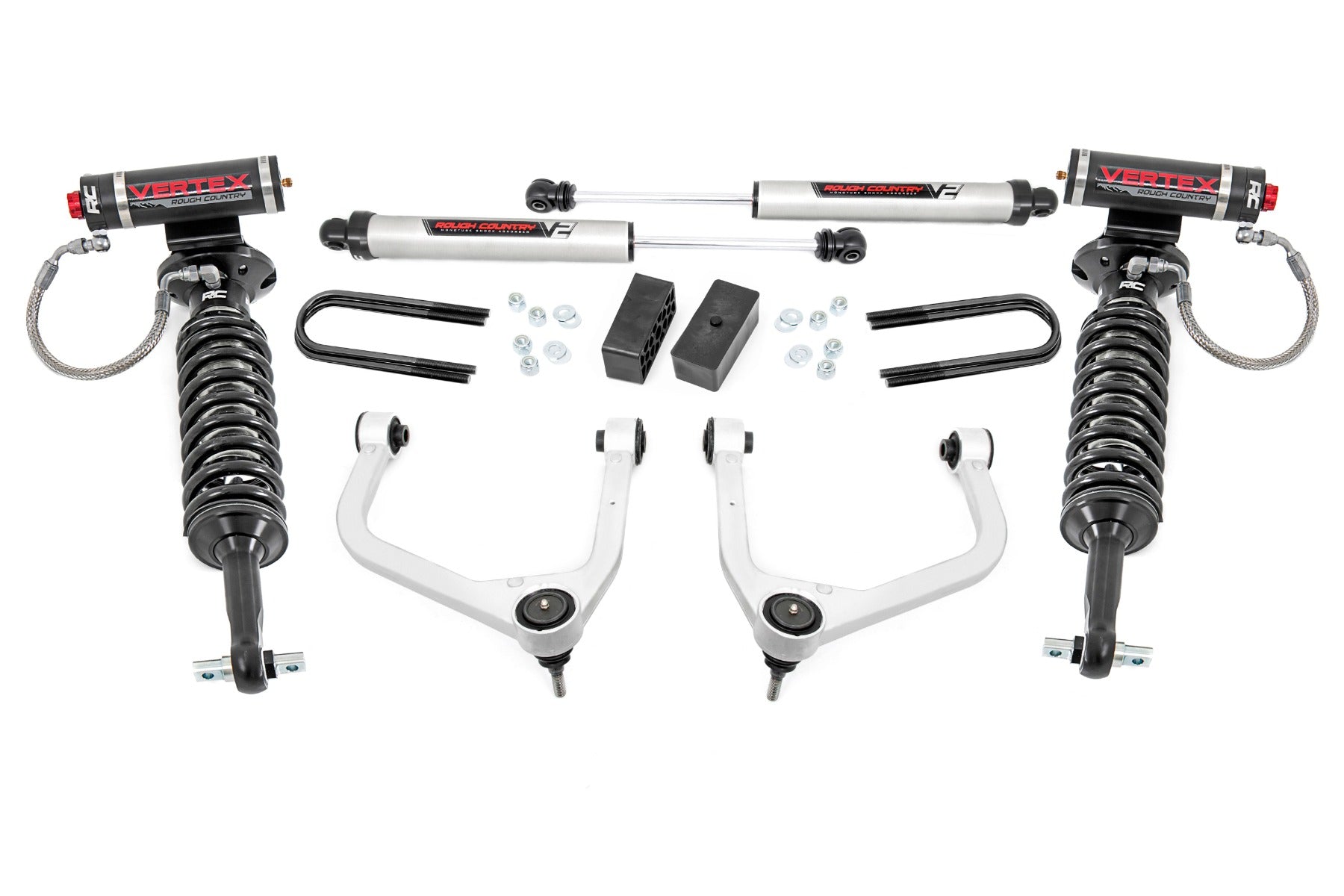 3.5 Inch Lift Kit | Mono Leaf Rear | Vertex/V2 | GMC Sierra 1500 2WD/4WD (2019-2025 & Classic)